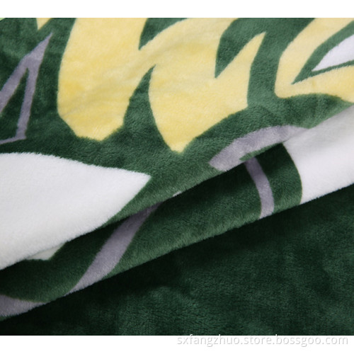 wholesale 100% polyester design customized micro flannel print blanket